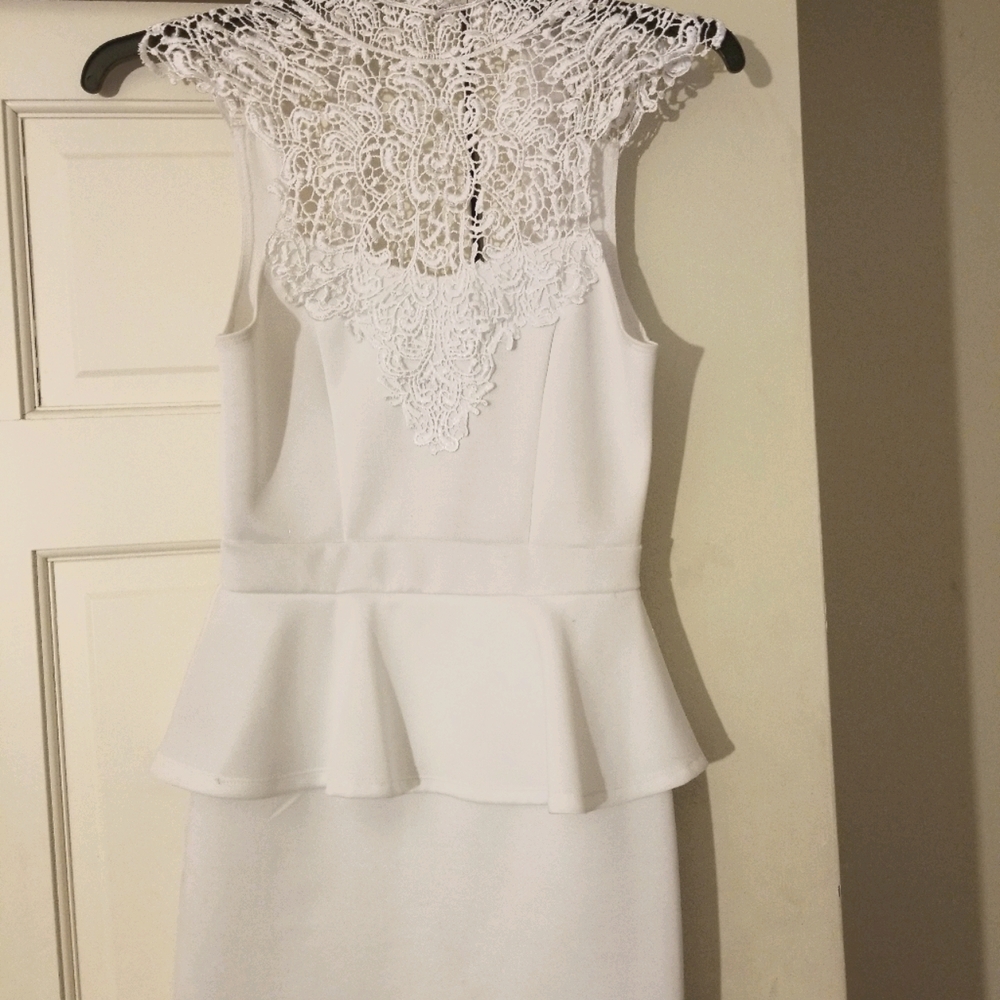 Open back Peplum Dress